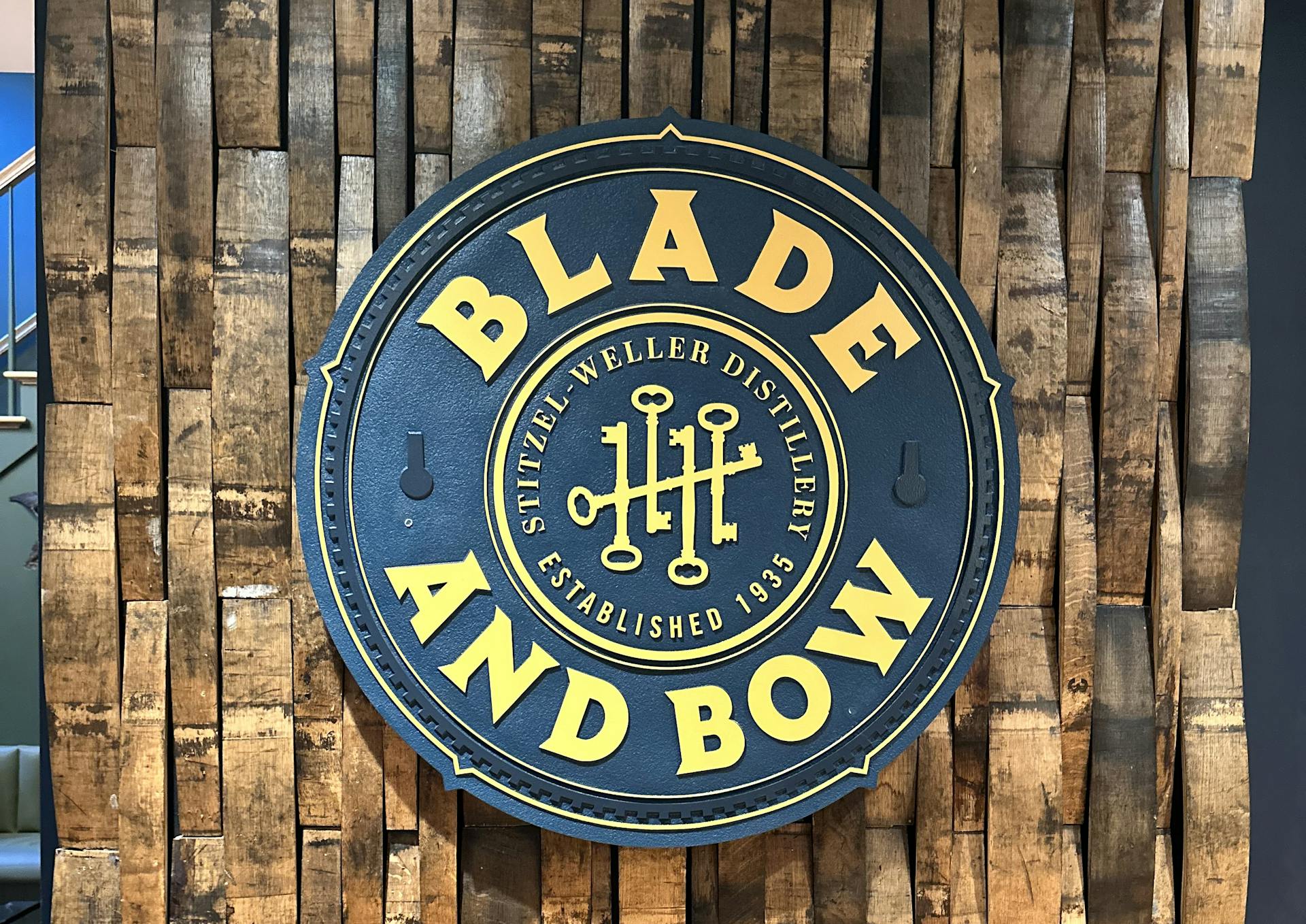Blade and bow logo onsite at stitzel-weller distillery
