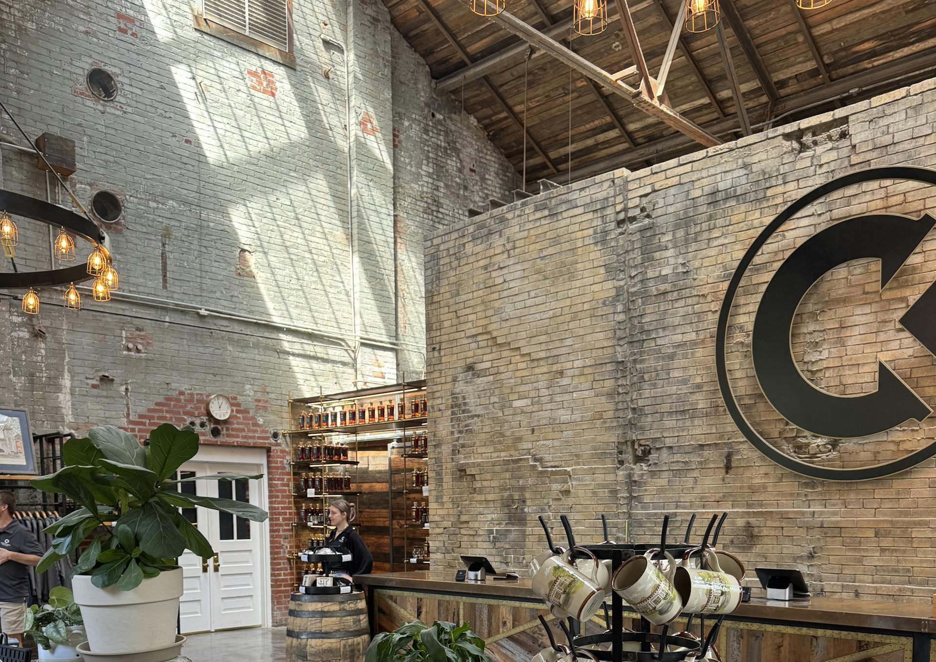 The gift shop at Castle & Key distillery