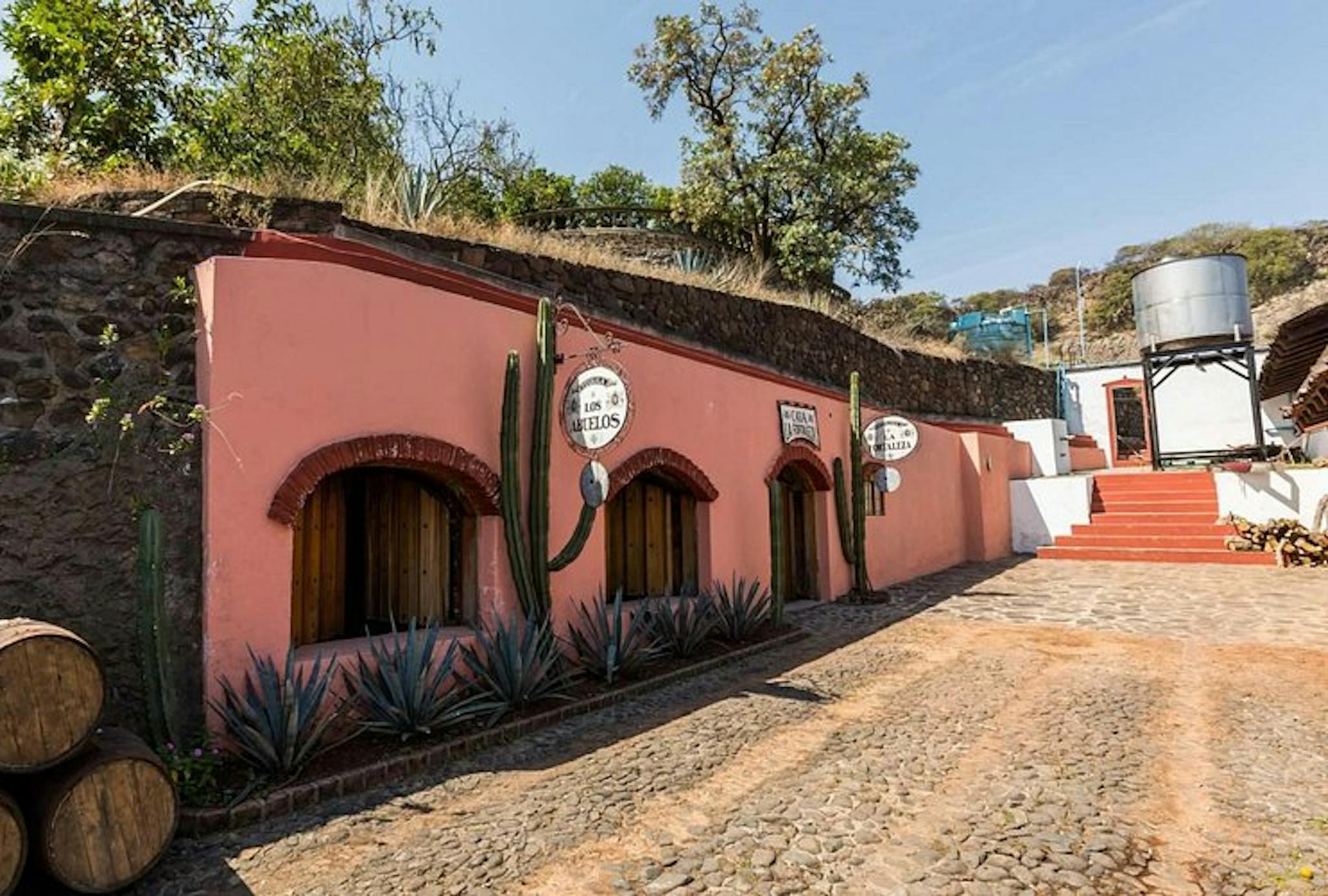 A photo of the pink colored fortaleza factory