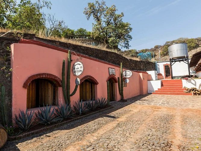 A photo of the pink colored fortaleza factory