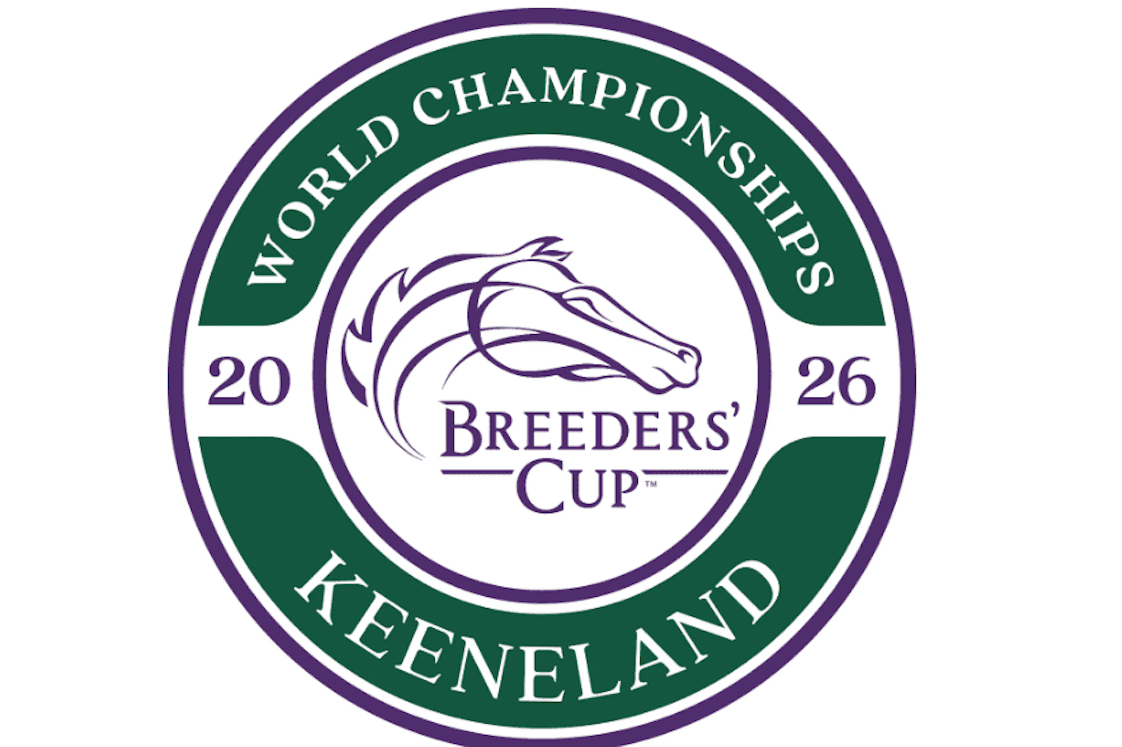 Green and Purple 2026 Breeders' Cup Logo