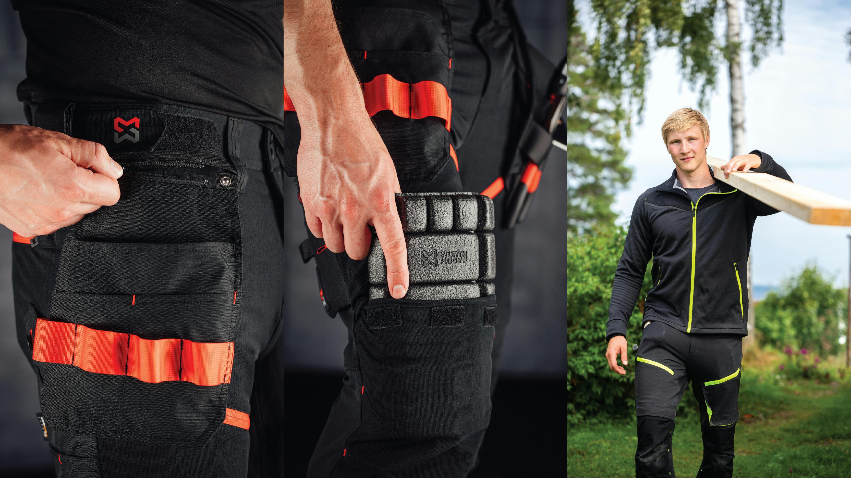 Håndverksbukse Performance sort