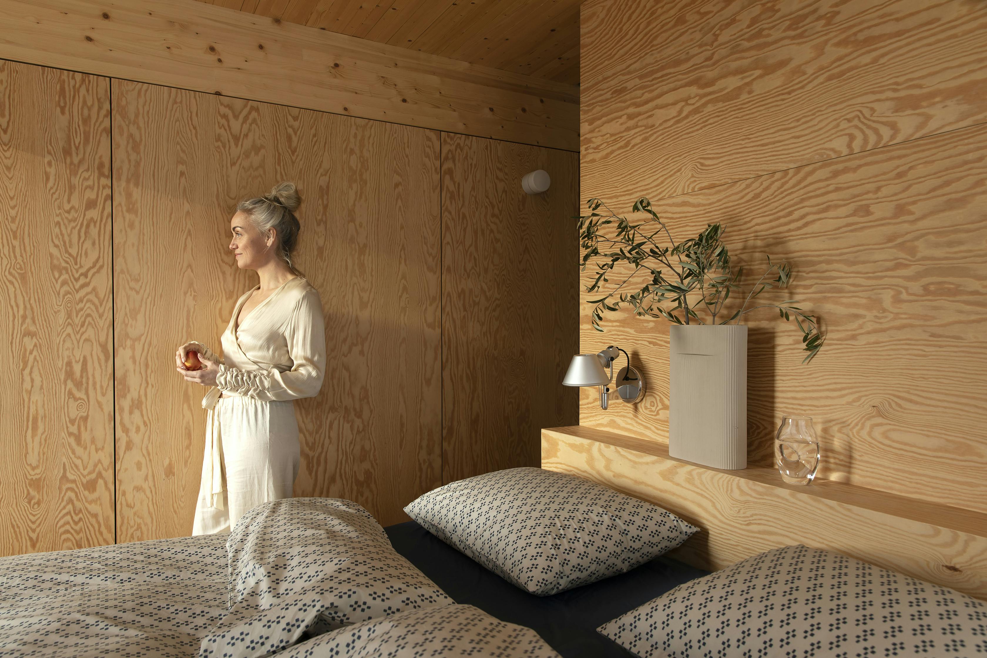 Sengetøy fra Amokamok i fargen Kløver Connected Blue