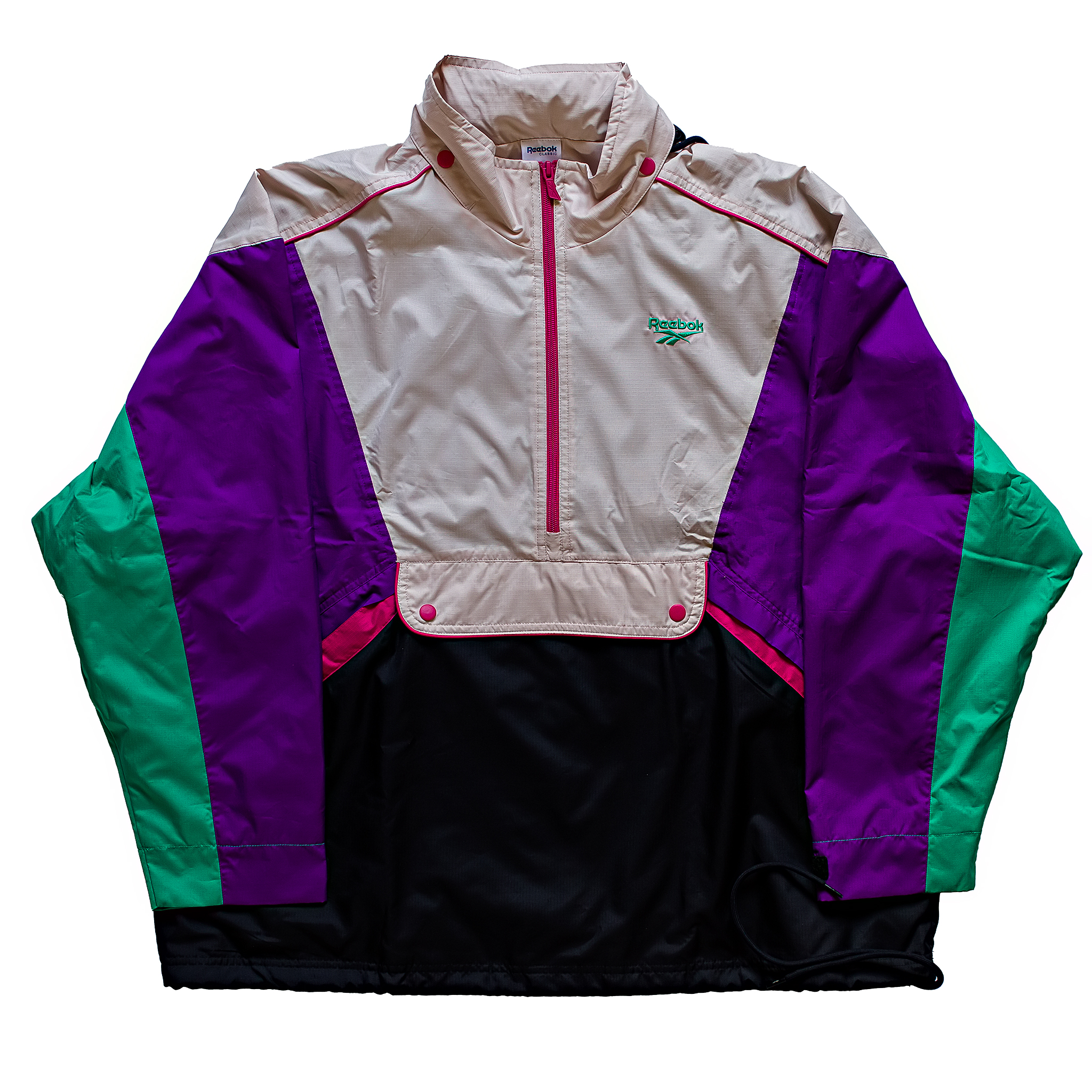 オンラインストア最激安 REEBOK DIGITAL PATTERN HALF ZIP JACKET