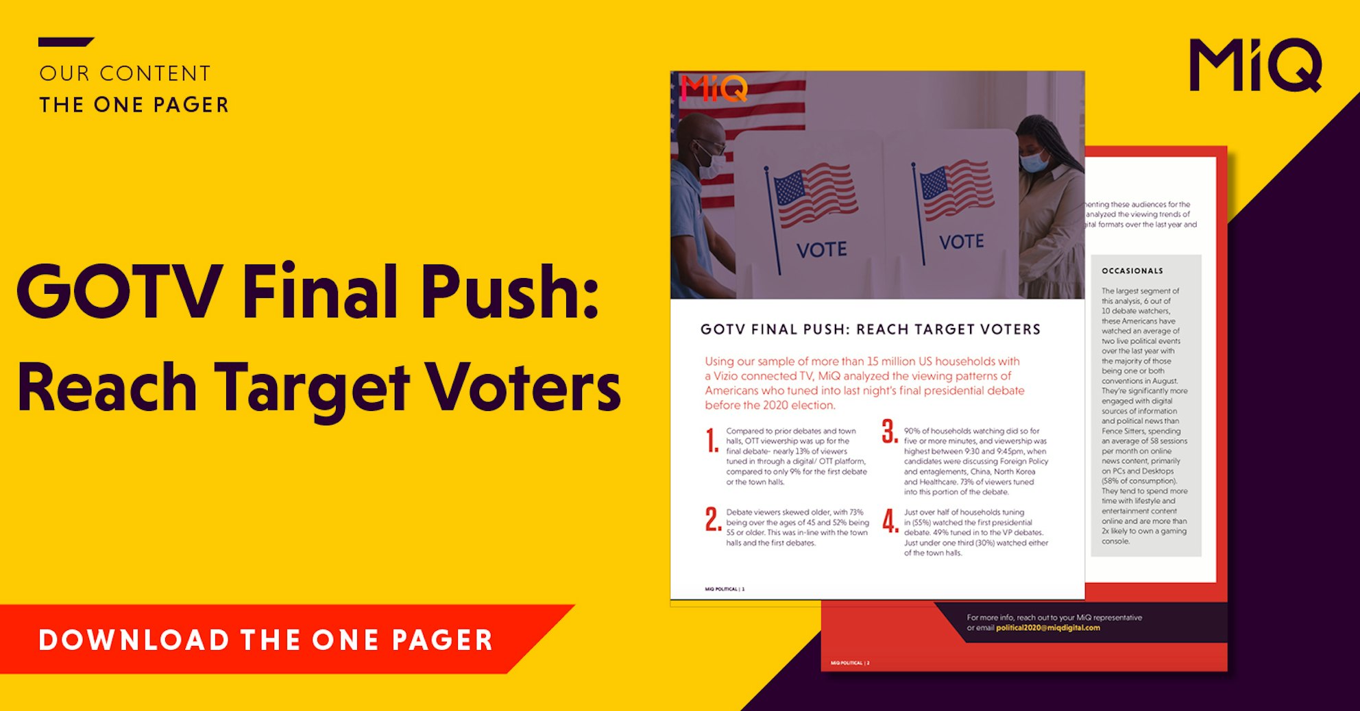 Gotv final push: reach target voters