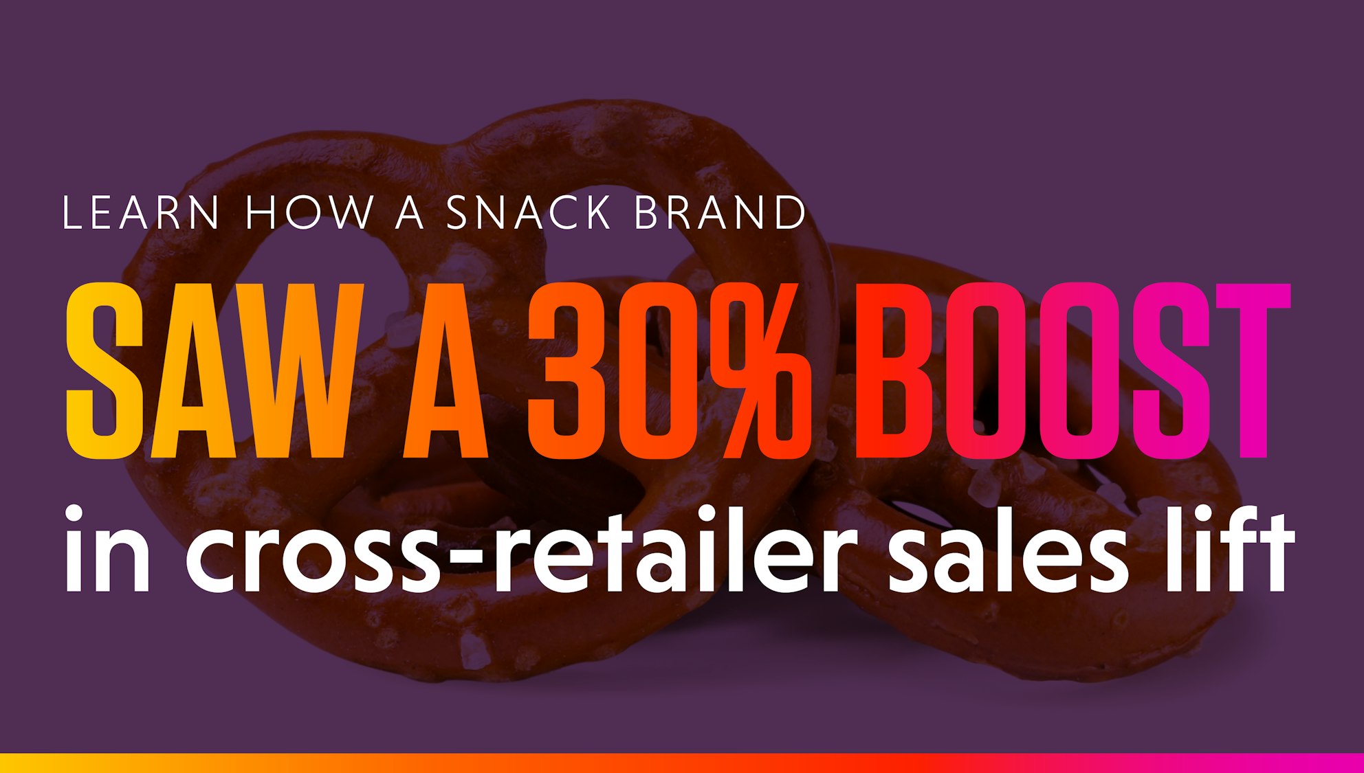 Learn how a snack brand saw a 30% boost in cross-retailer sales lift