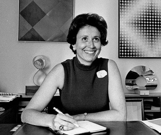Mira Godard in her Montreal gallery, c. 1960s