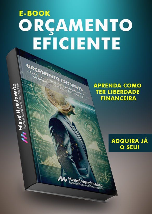 Capa de um livro de finanças que ensina a ter um orçamento financeiro eficiente