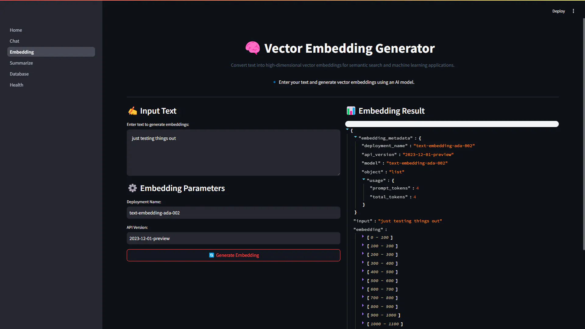 Embedding