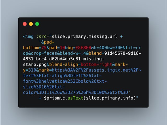 code snippet example
