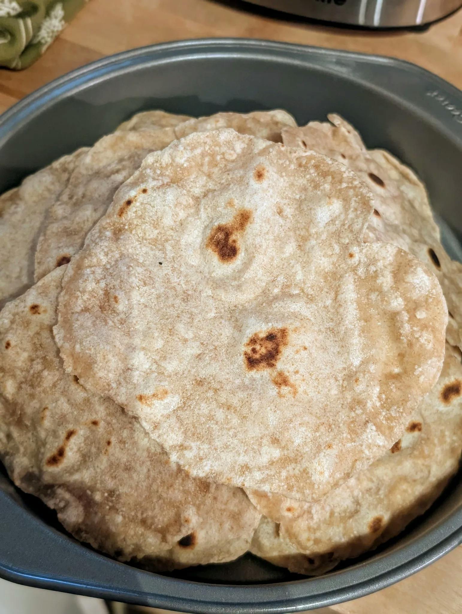 hand made flour tortilla
