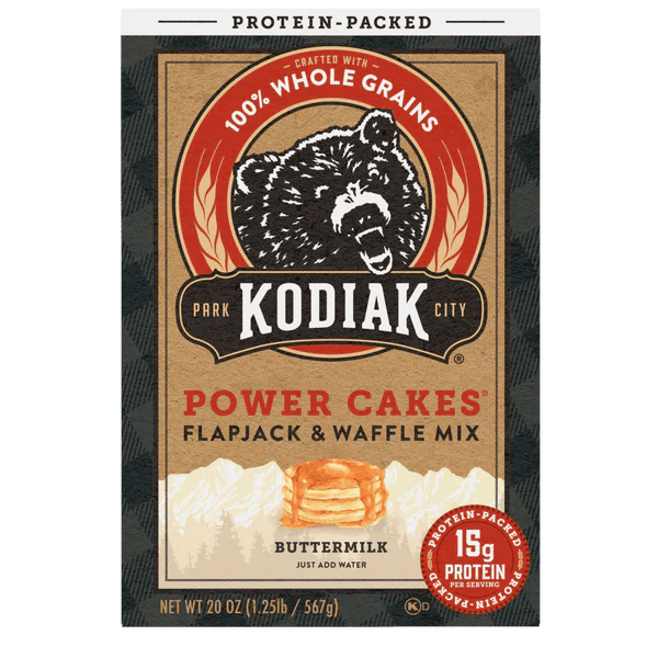 Kodiak Power Cakes Packaging