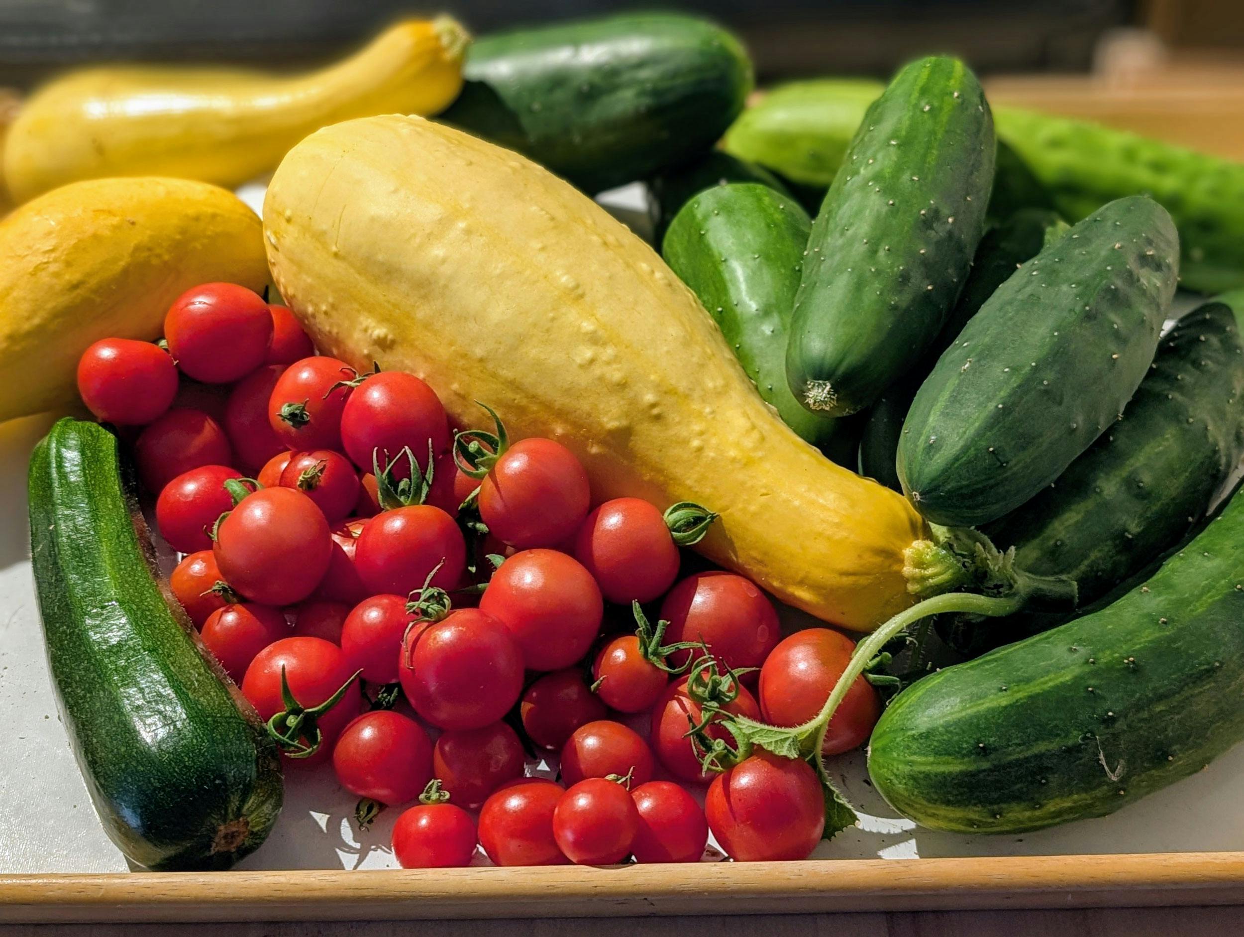 Colorful, healthy foods
