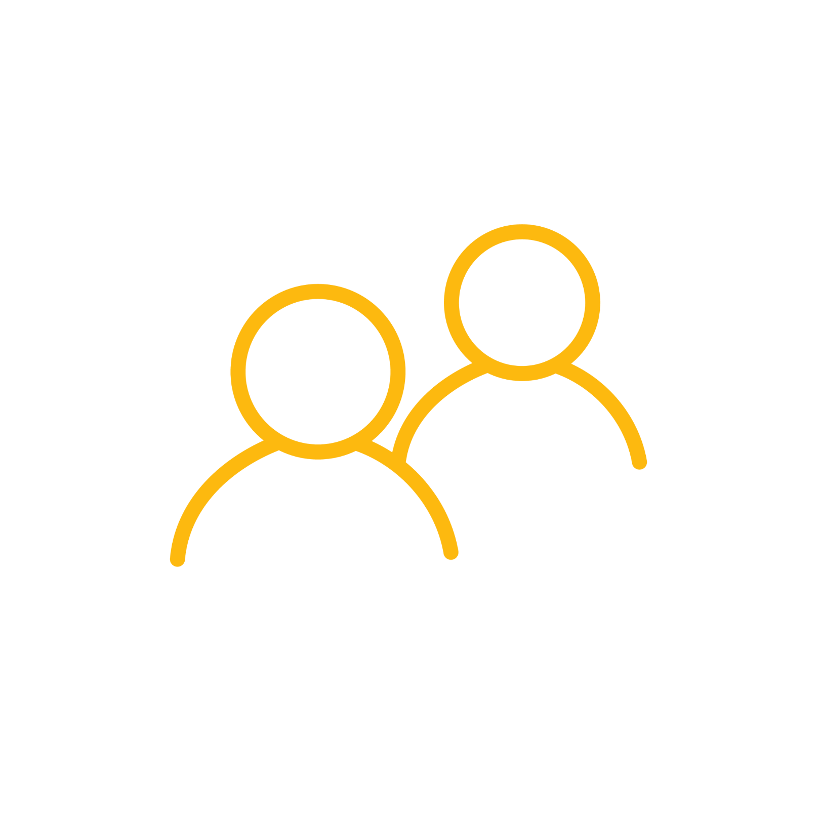 Cartoon drawing of two figures