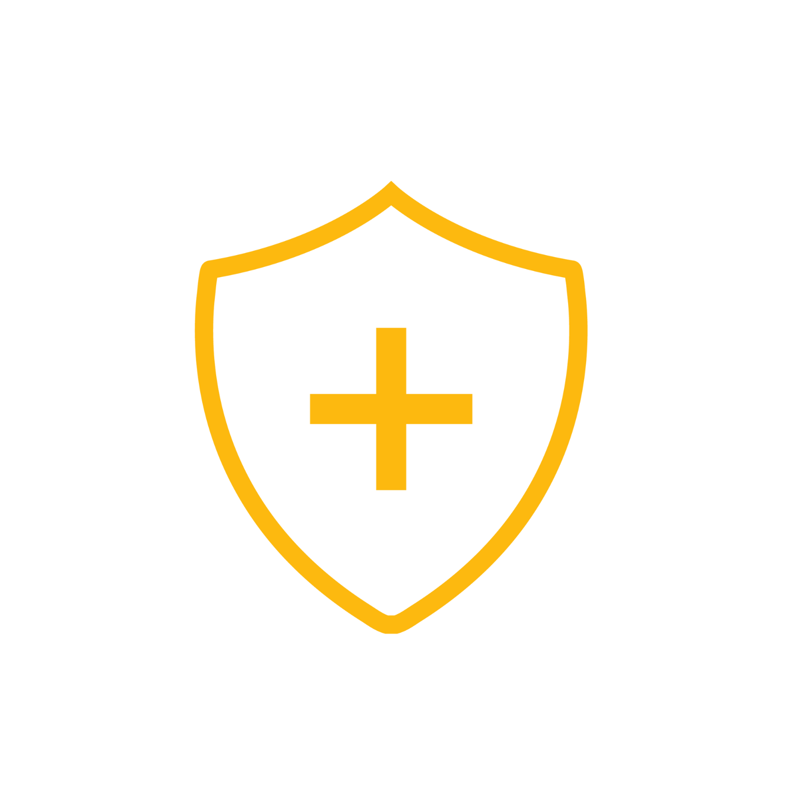 Cartoon drawing of a shield with a cross on it