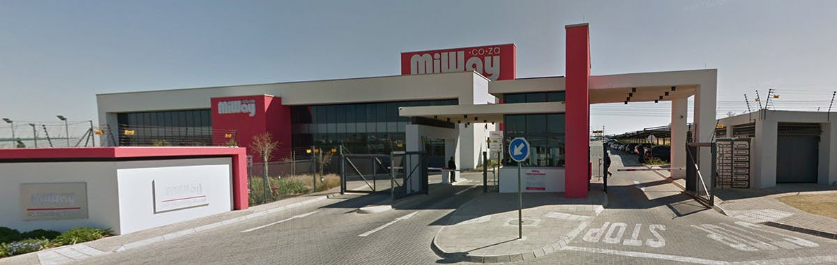 MiWay Building with logo sign at the top