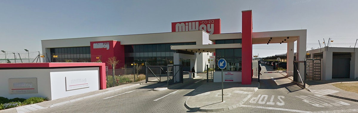 MiWay Building with logo sign at the top