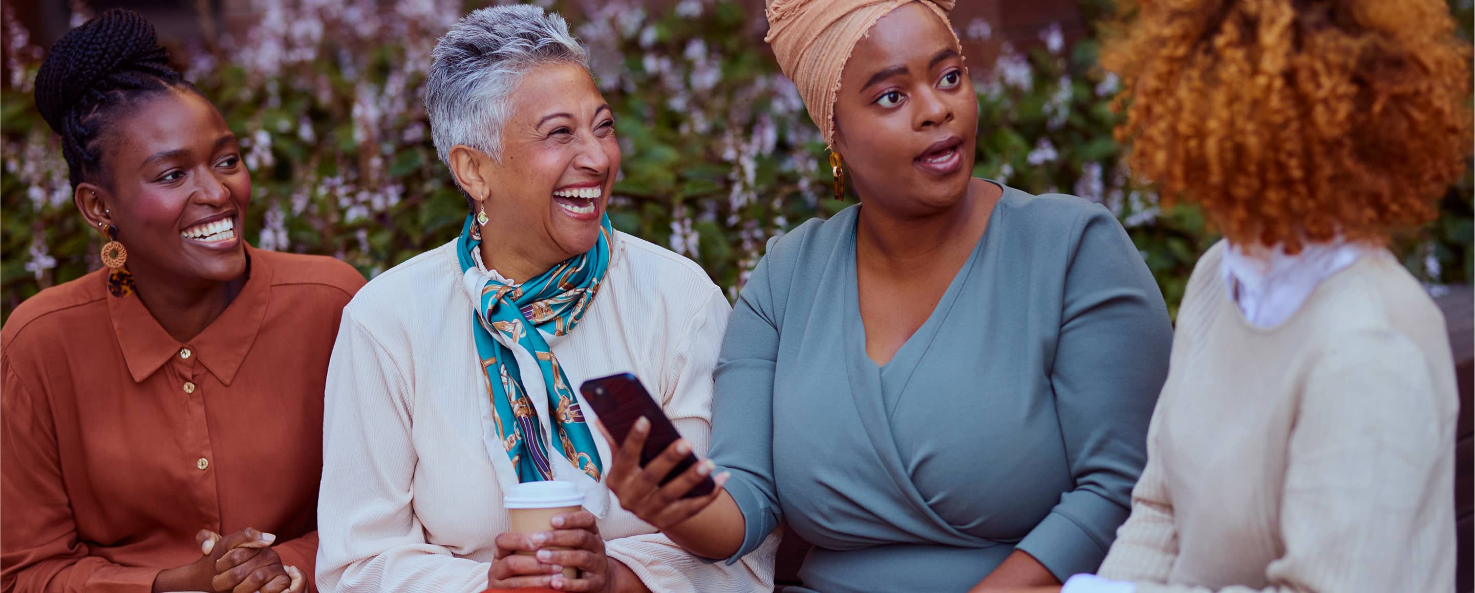 Group of women having a good conversation