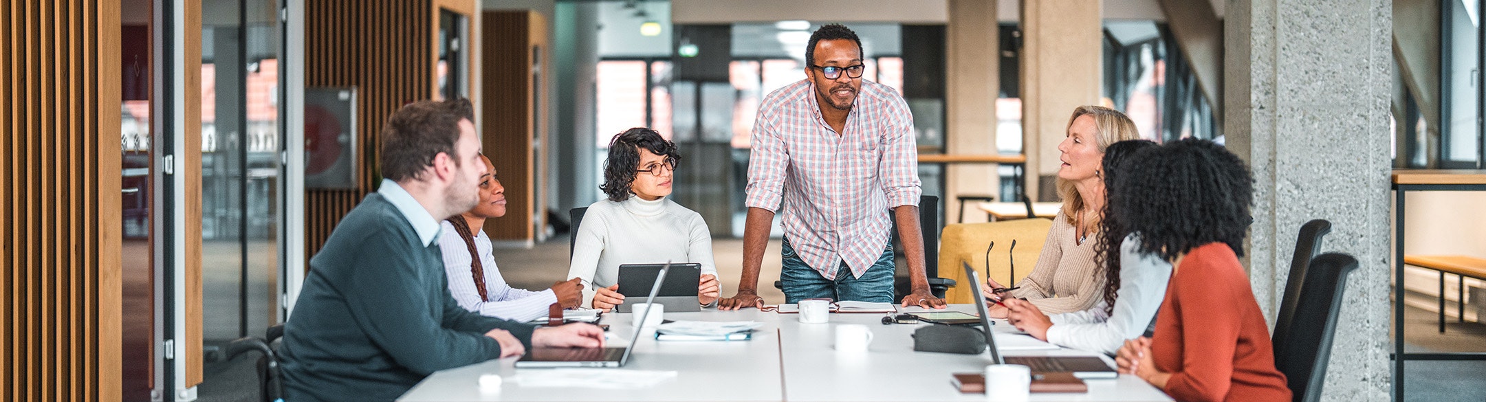 work colleagues in a meeting