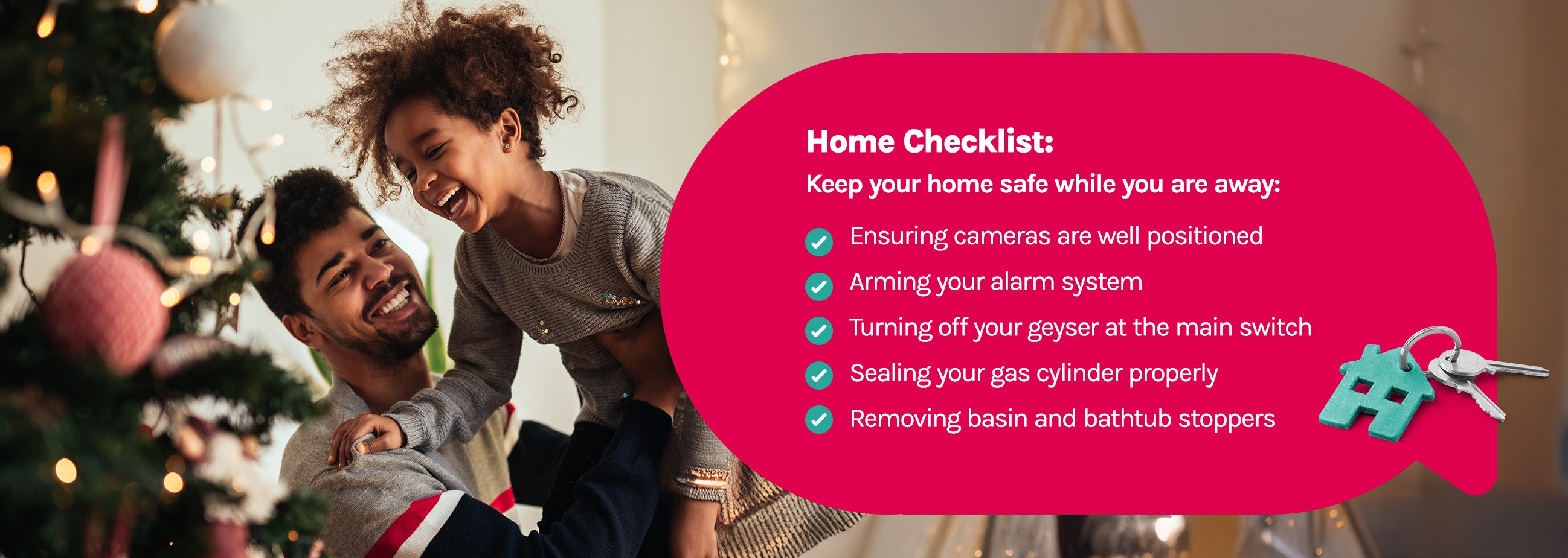 Father and child having fun