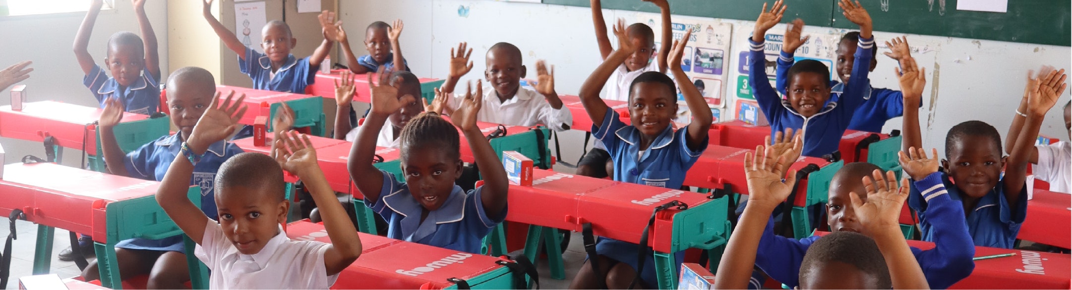 School children in a classroom
