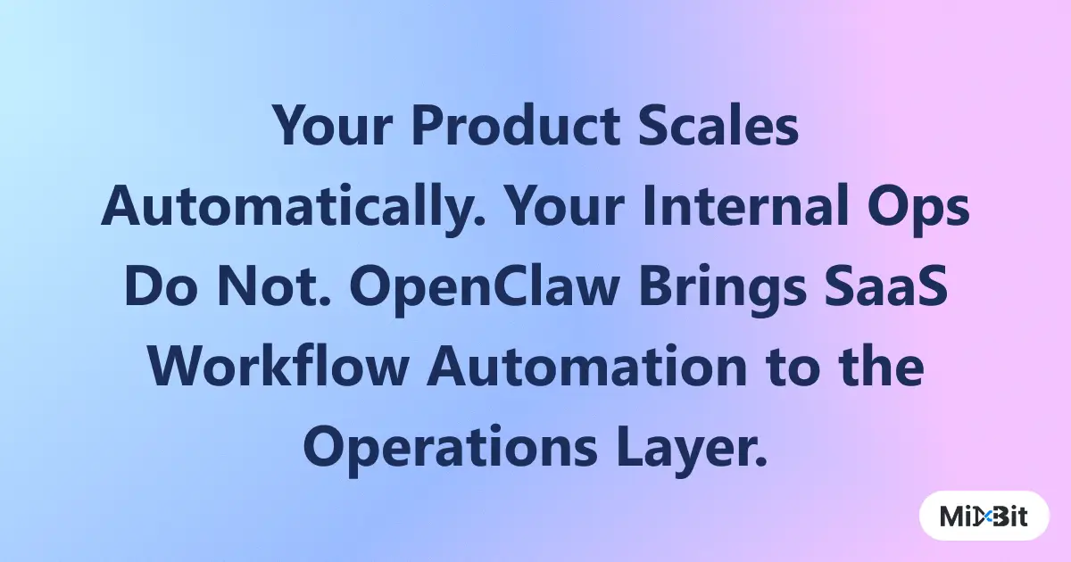 SaaS Workflow Automation with OpenClaw | Mixbit