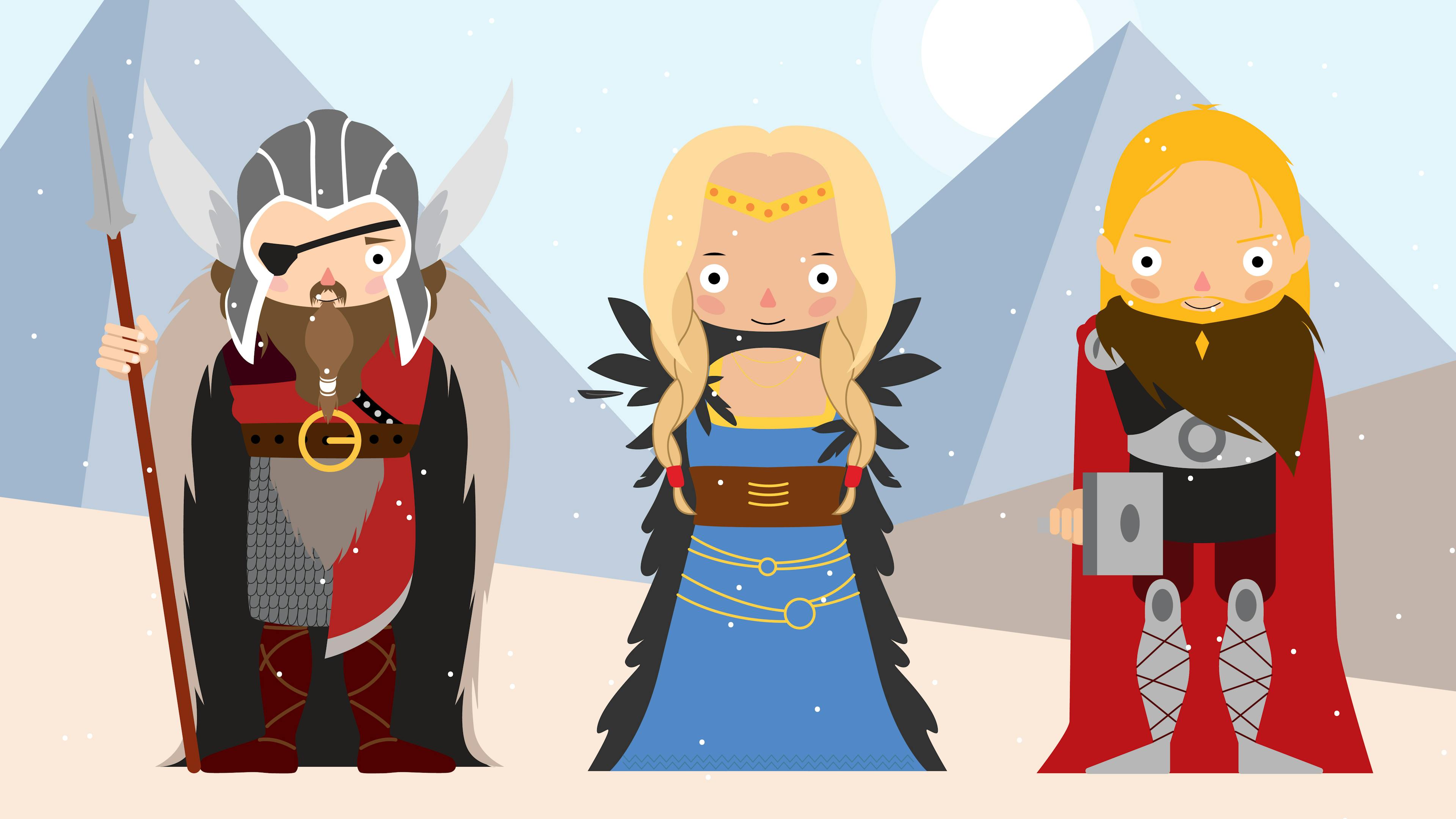 Affiche de l'événement 1 heure 1 mythe en famille : la mythologie nordique