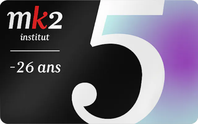 Affiche de la carte à offrir Carte 5 -26 ans mk2 institut