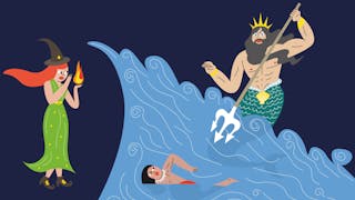 Affiche de la carte à offrir Les mythes du Moyen Âge, les légendes de la mer