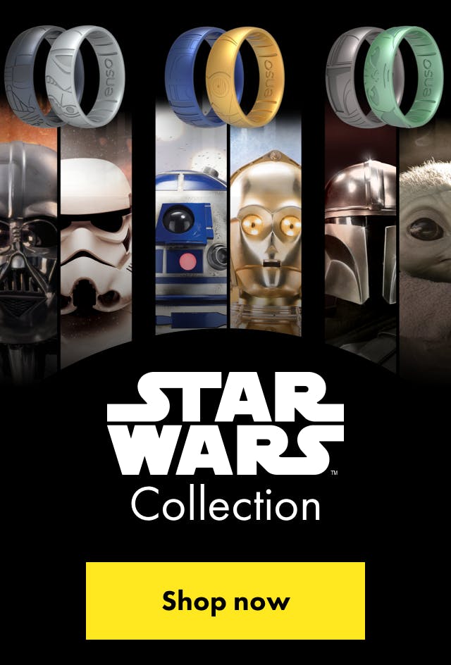 Star Wars™  Ring Collection. Shop six Star Wars silicone rings, each featuring a Star Wars character. Click here to shop now.
