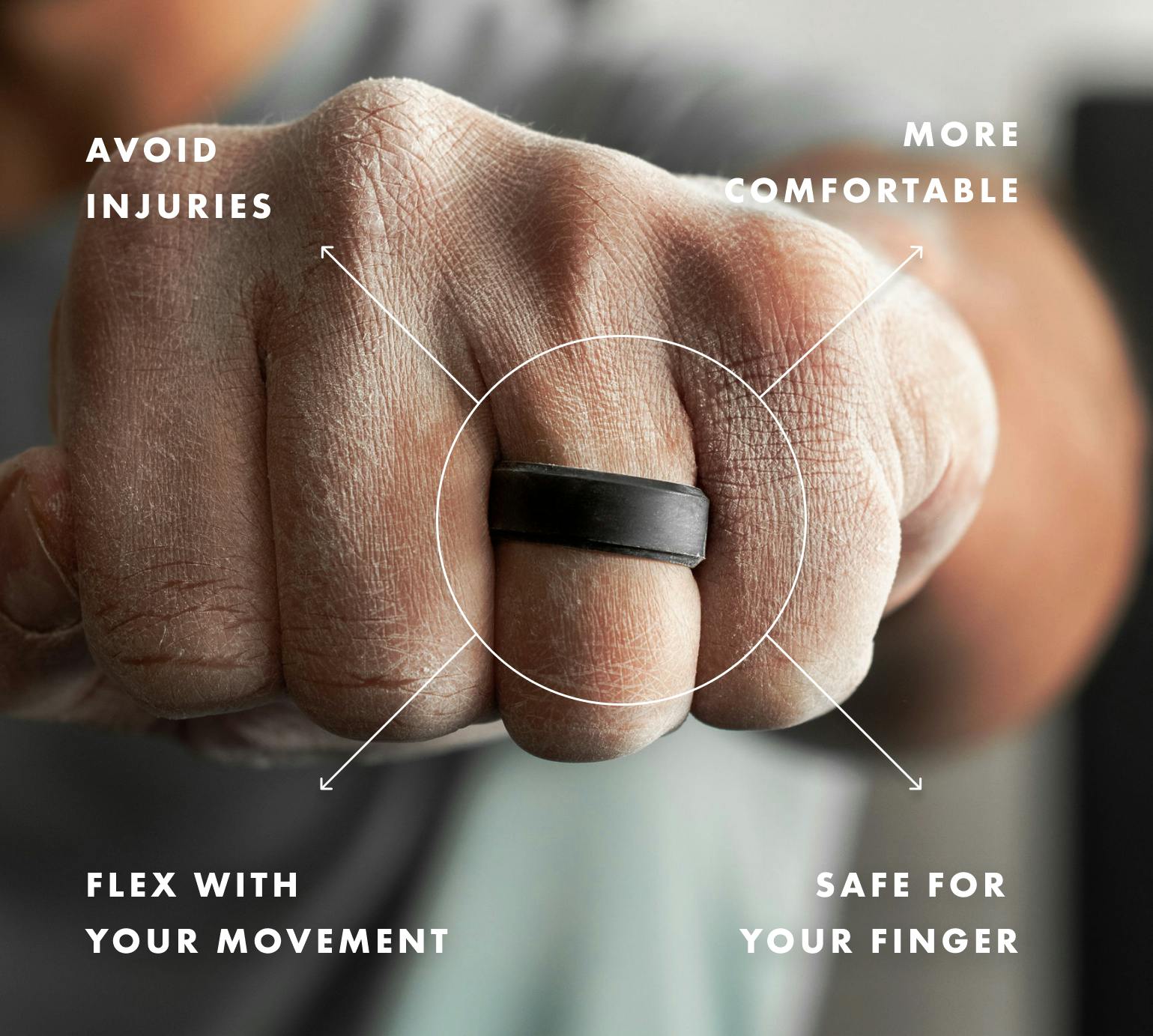 A GIF of one of our Premium Silicone rings twisting.