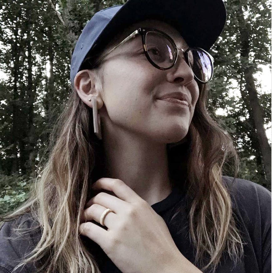 Wearing enso rings on a hike