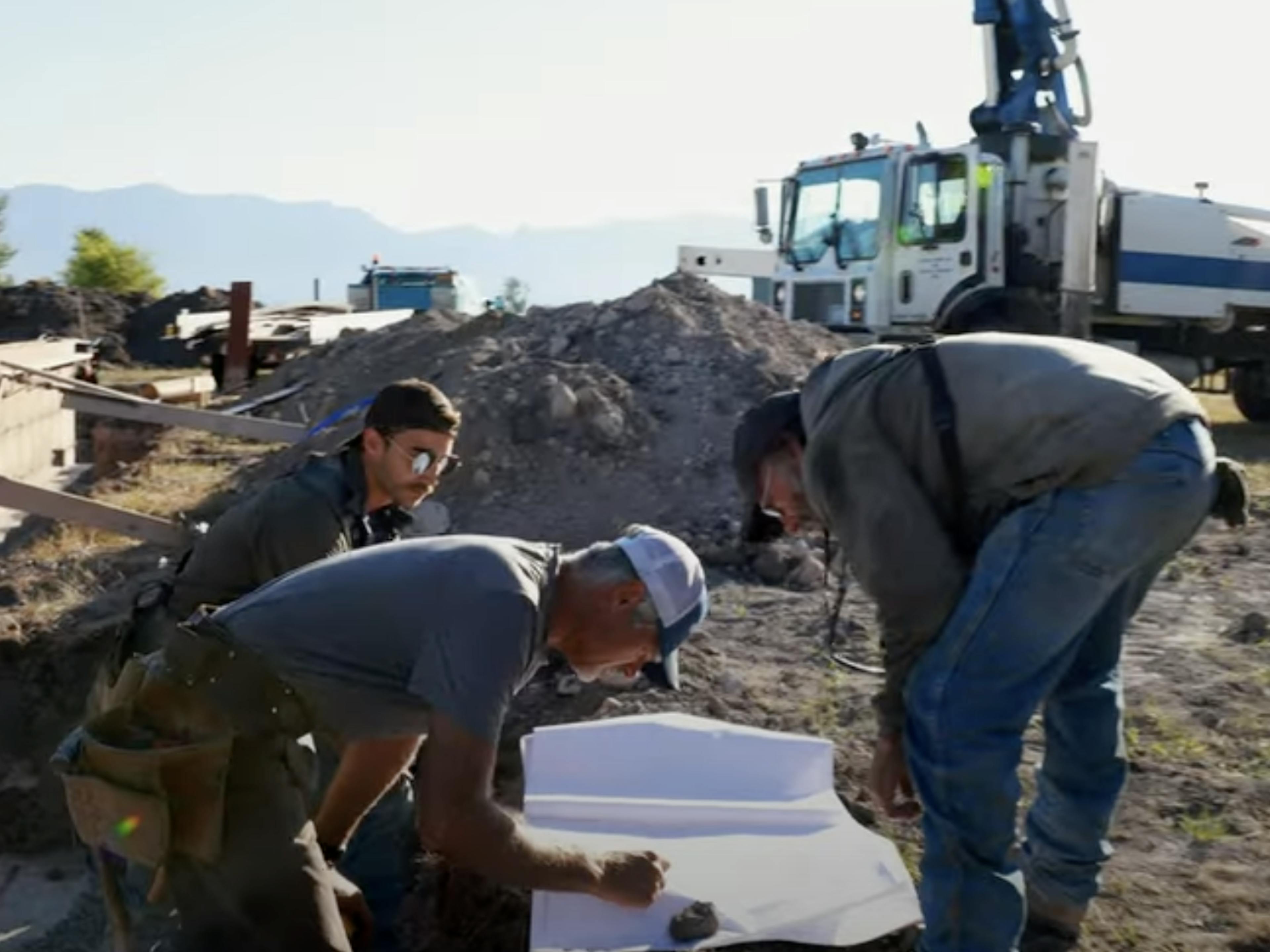 Workers building Great Adventure Academy
