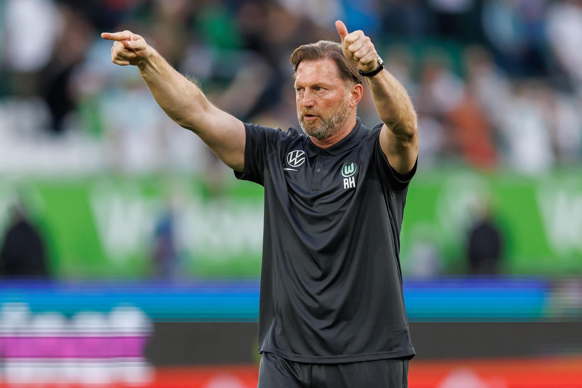 Ralph Hasenhüttel im Stadion