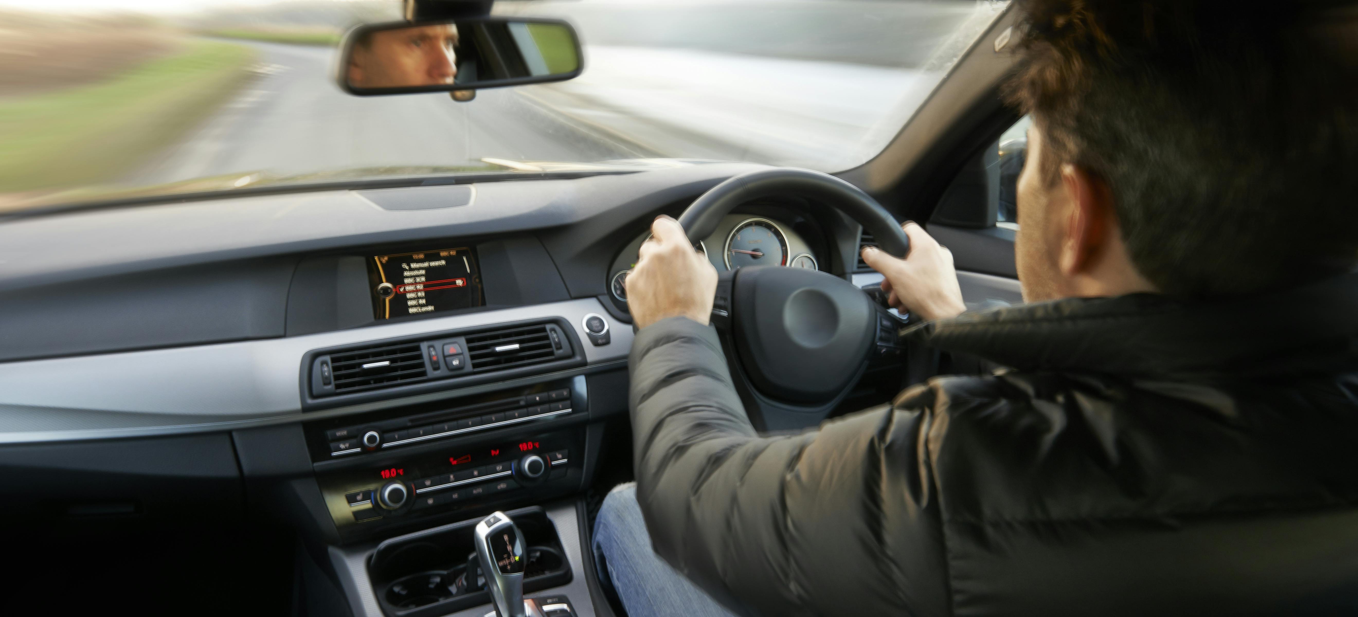 Man driving