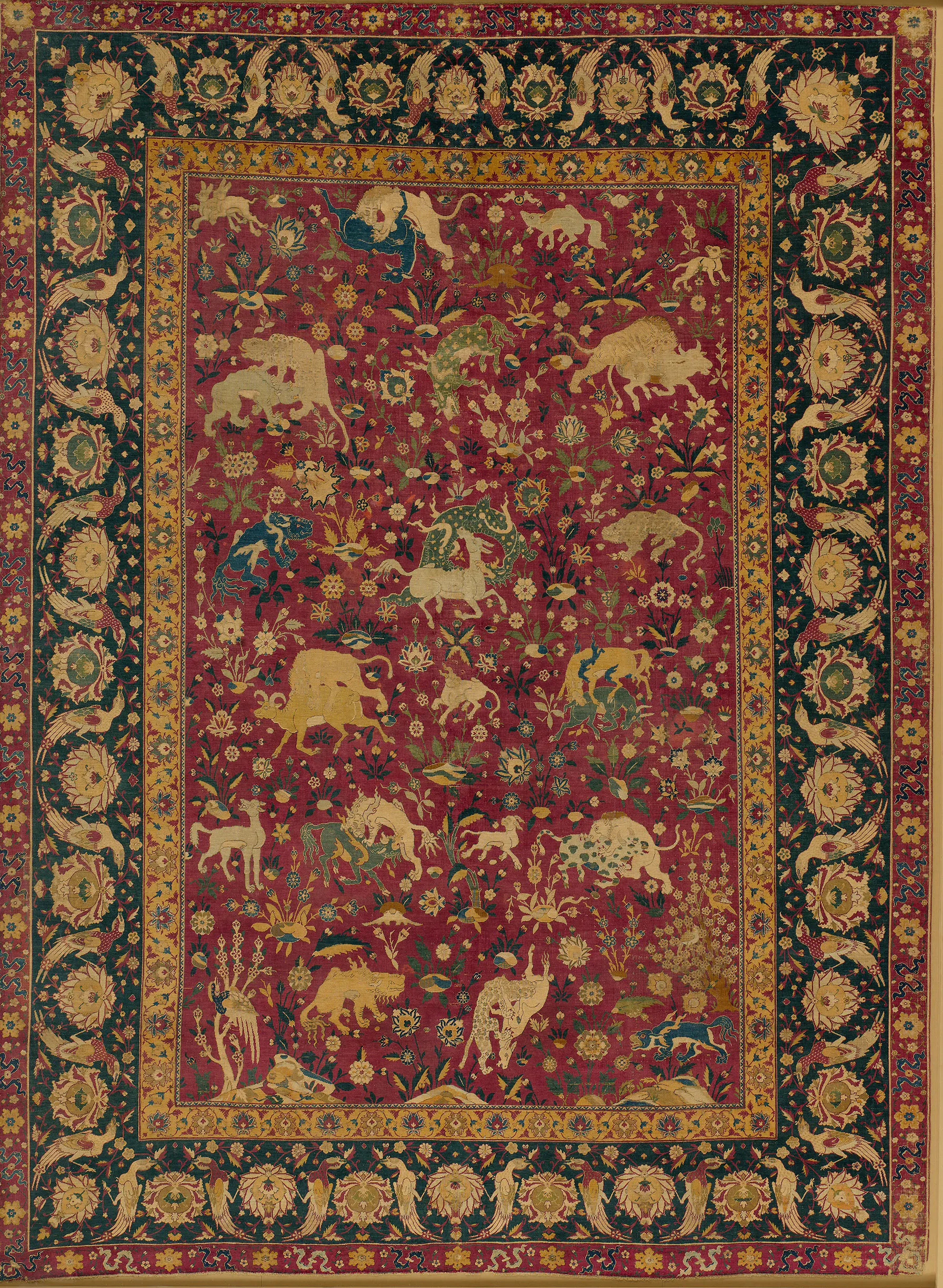 Bequest of Benjamin Altman, 1913, Silk Animal Carpet
