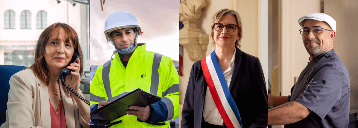 Portraits d'agents et de décideurs de la campagne d'image MNT 2023
