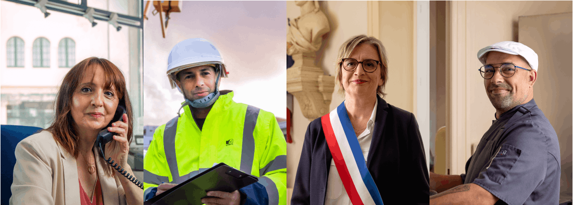 Portraits d'agents et de décideurs de la campagne d'image MNT 2023