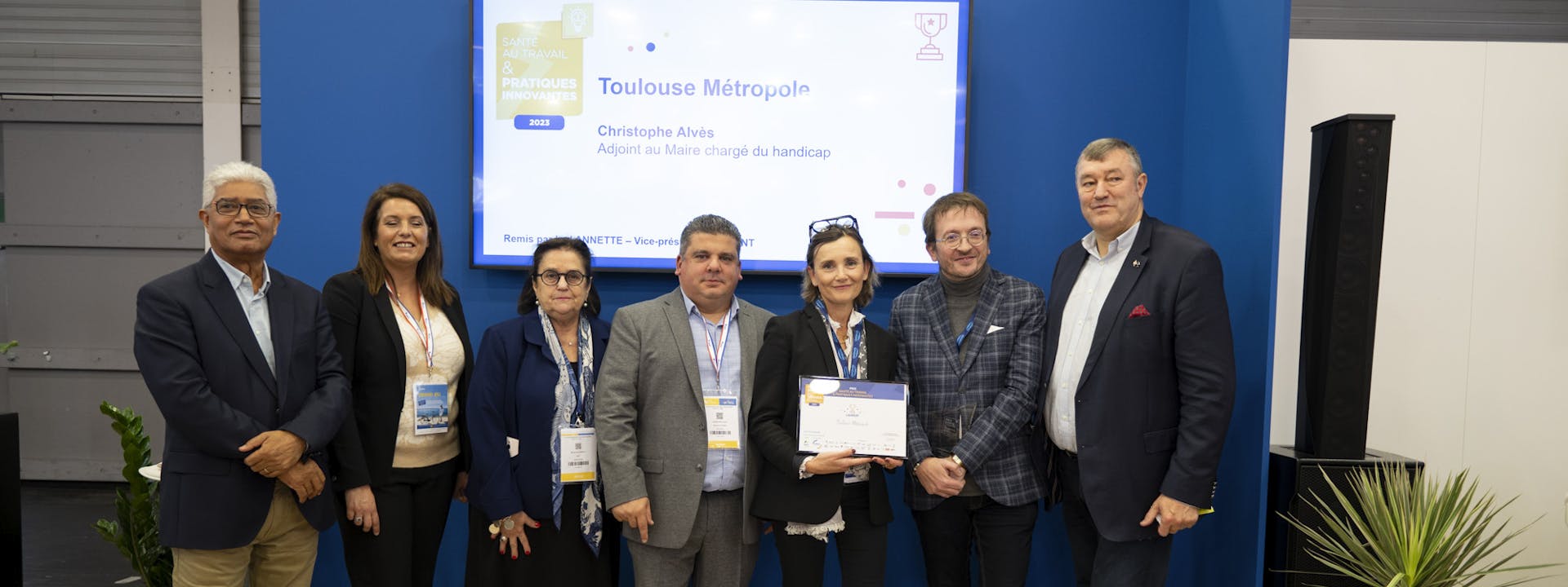 PSMT 2023 remise du prix Santé au travail et pratiques innovantes à Toulouse Métropole