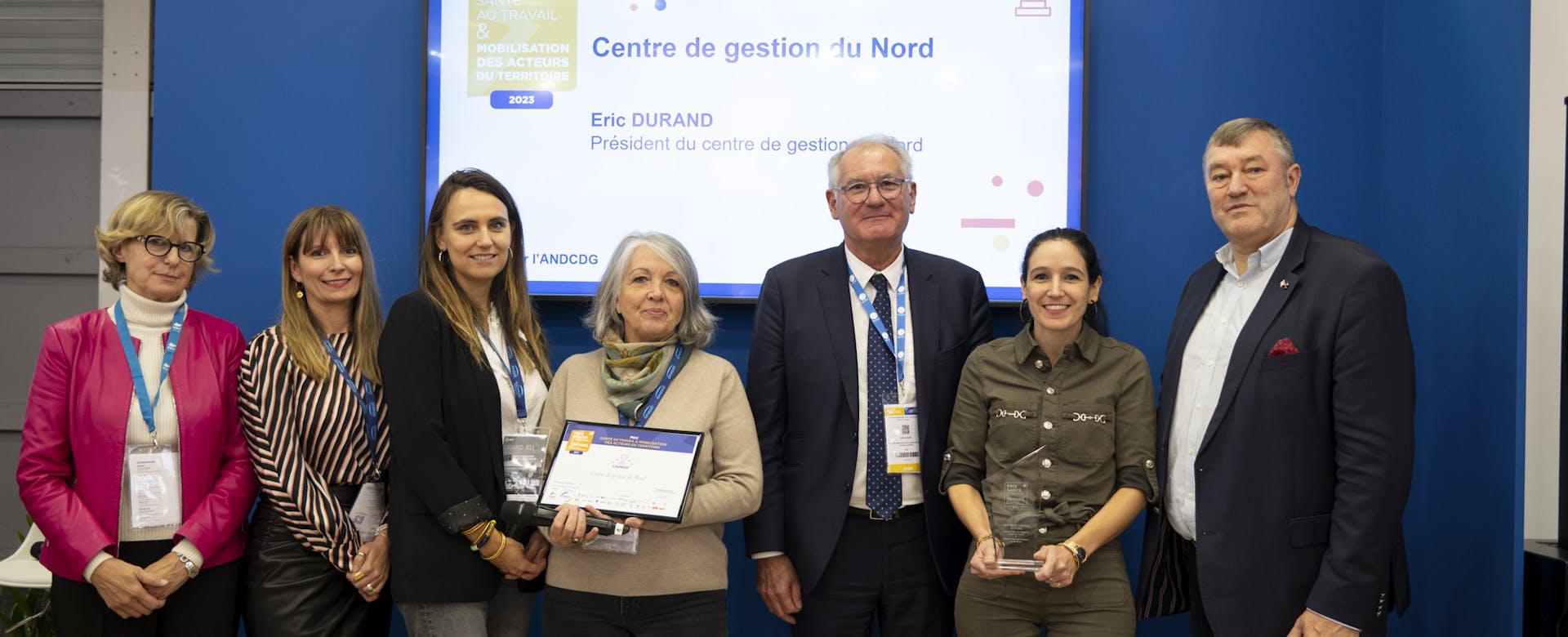 PSMT 2023 remise du prix Santé au travail et mobilisation des acteurs du territoire au CDG 59