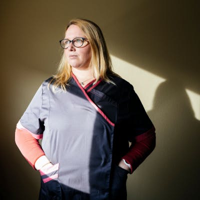 Catherine Le Page, auxiliaire de vie sociale au CCAS de Gannat