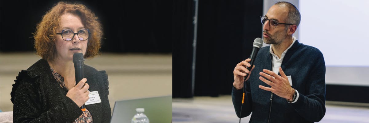Carine Durand-Broussole et Benjamin Pichot sont intervenus durant les Rencontres MNT&VOUS à Lezoux en 2023.