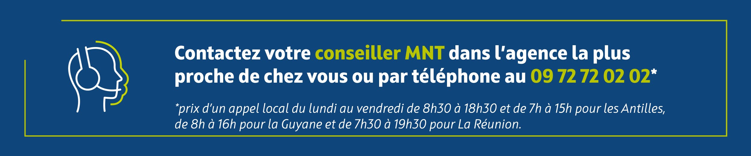 Bannière adhérent pour contacter un conseiller
