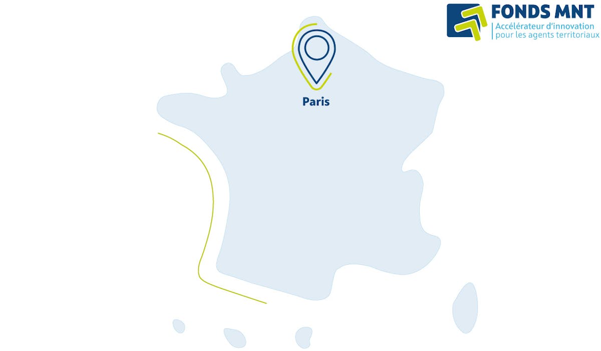 Localisation de Paris sur une carte de France
