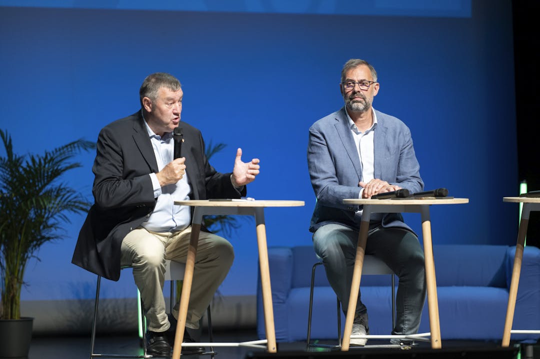 Didier Bée et Laurent Adouard à l'AG MNT 2025 à Poitiers