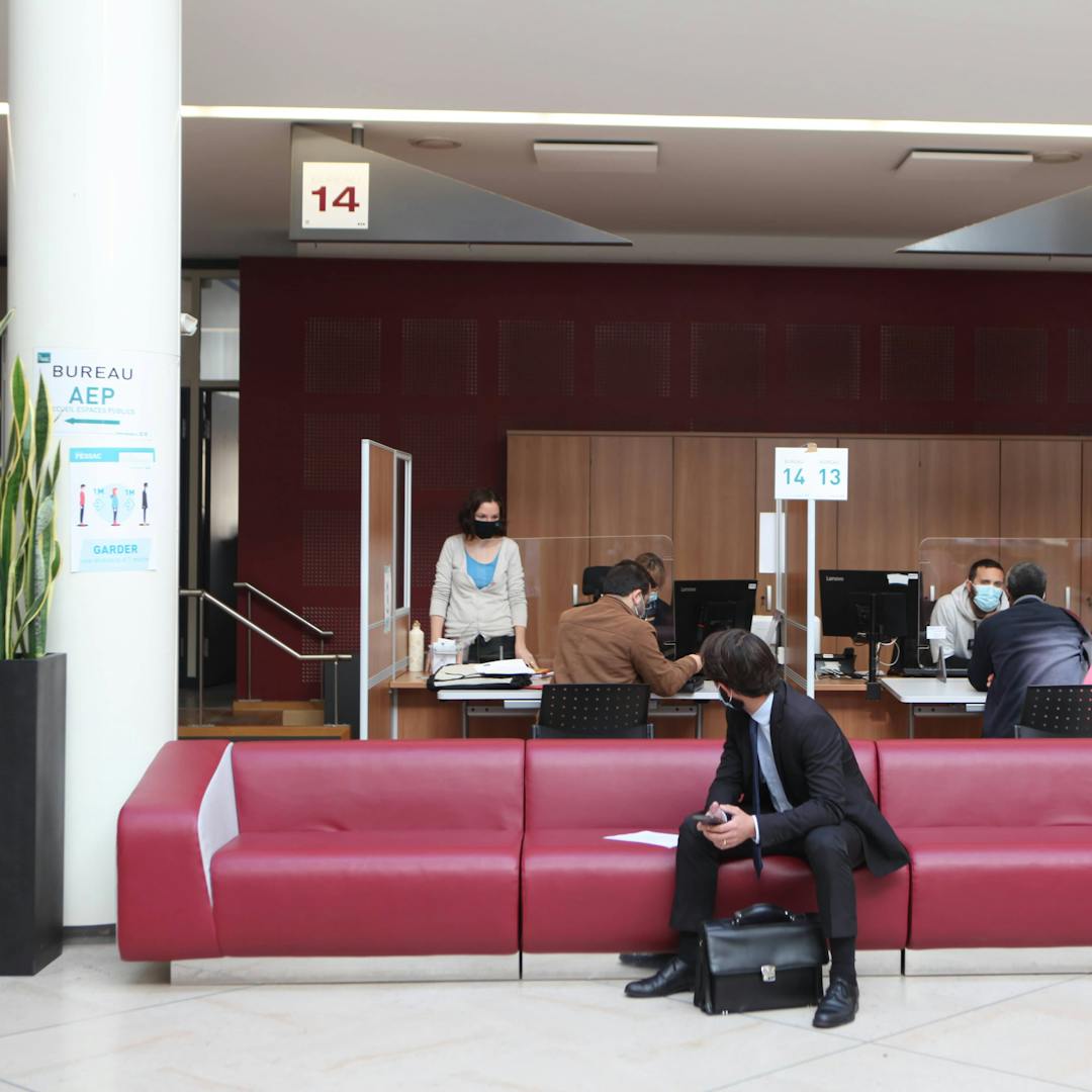 Accueil dans un service public