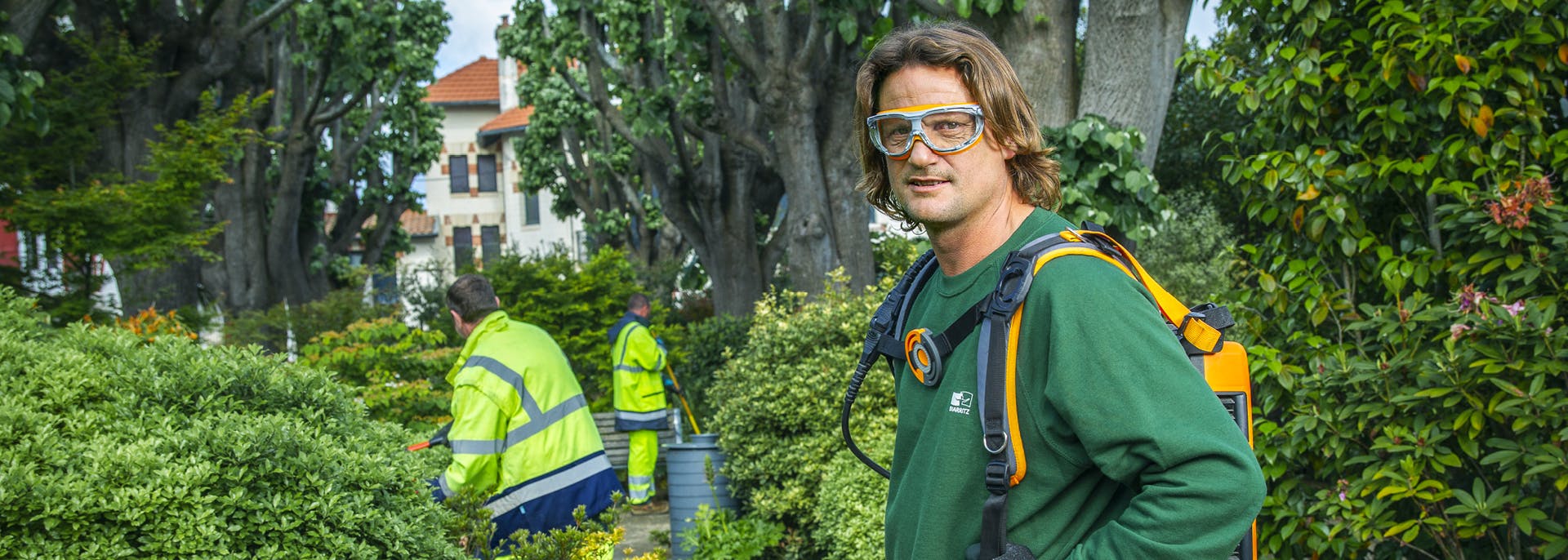 Peio, agent des espaces verts de Biarritz