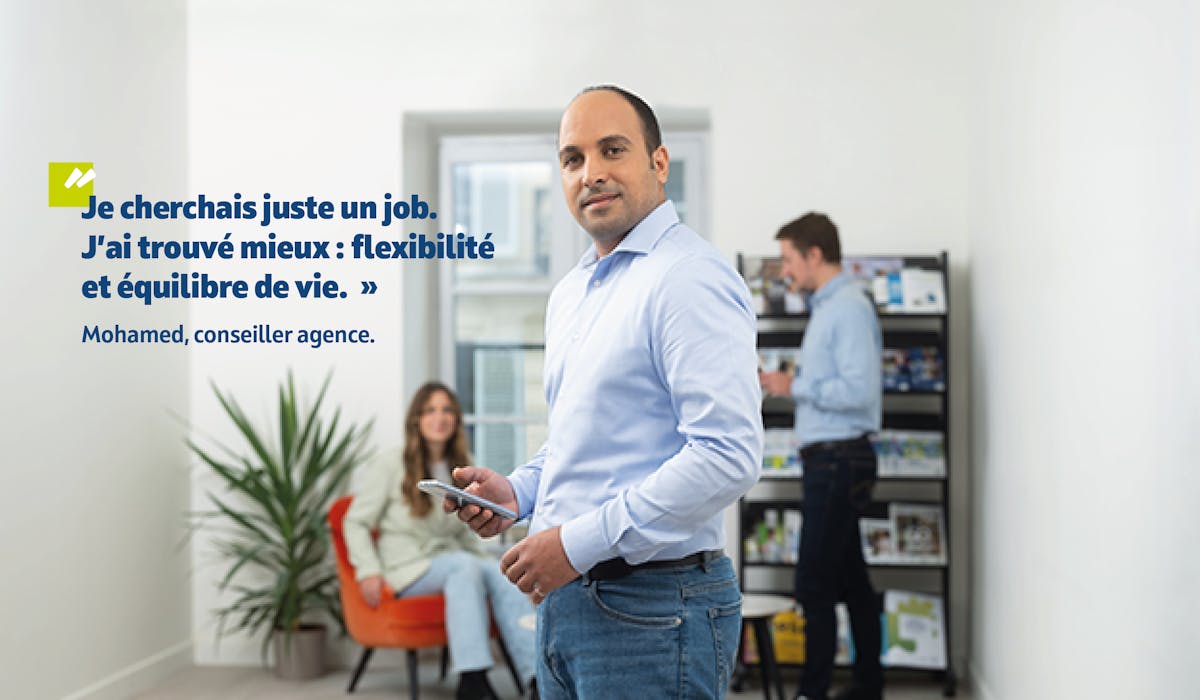 Mohamed, conseiller agence, profil de la marque employeur de la MNT