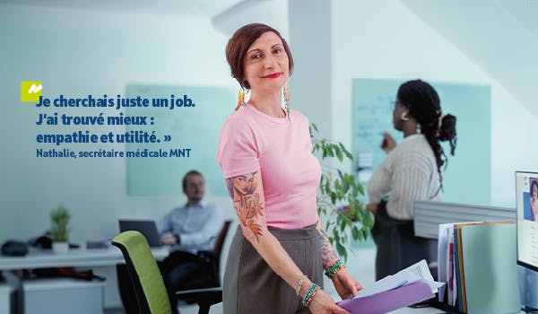 Nathalie, secrétaire médicale, profil de la marque employeur de la MNT