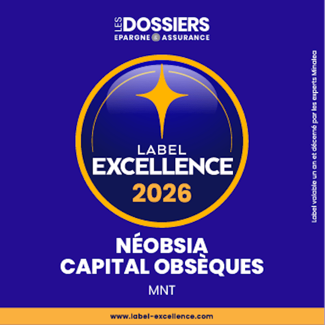 Logo label d'excellence 2026 - Néobsia capital obsèques